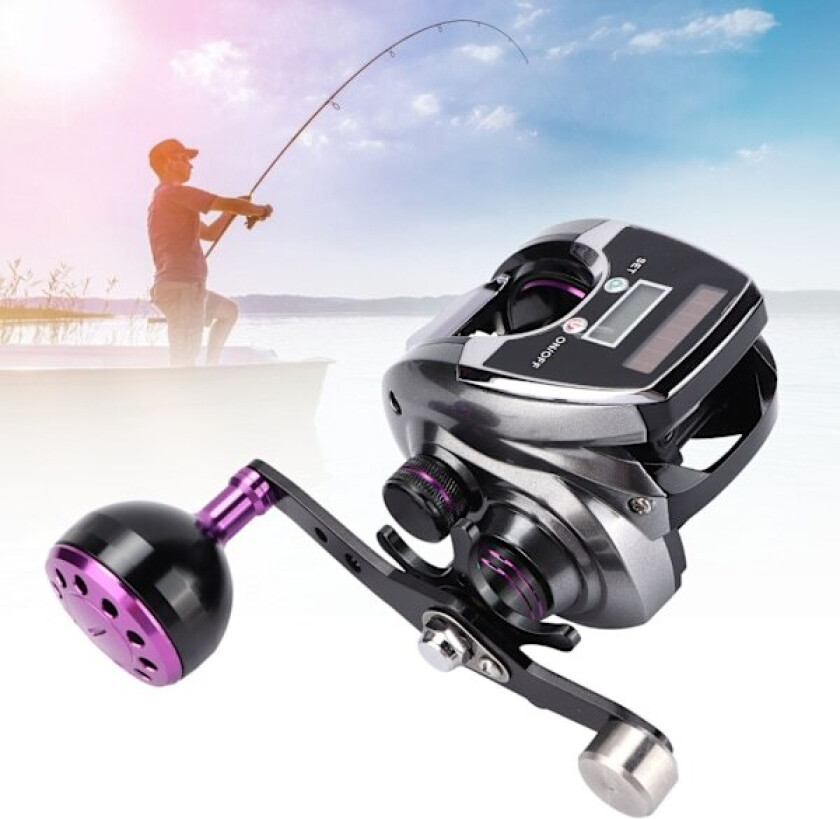 Vanntett digitalt display baitcasting-snelle 8.0:1 hastighetsforhold 18+1 lagersnelle fisketeller (høyre hånd)
