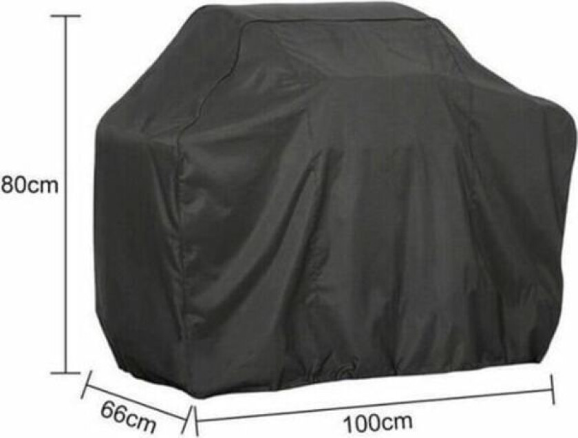 Vanntett og rivebestandig grilltrekk 100X80X66cm Svart farge Trekk for hagemøbler
