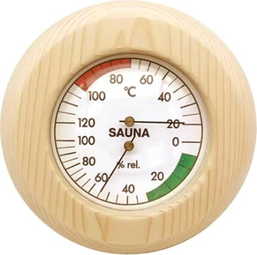 Saunatømmertermometer Innendørs termometer 2-i-1 termometer og hygrometer med presisjonsskala Sauna tilbehør Utendørsliv