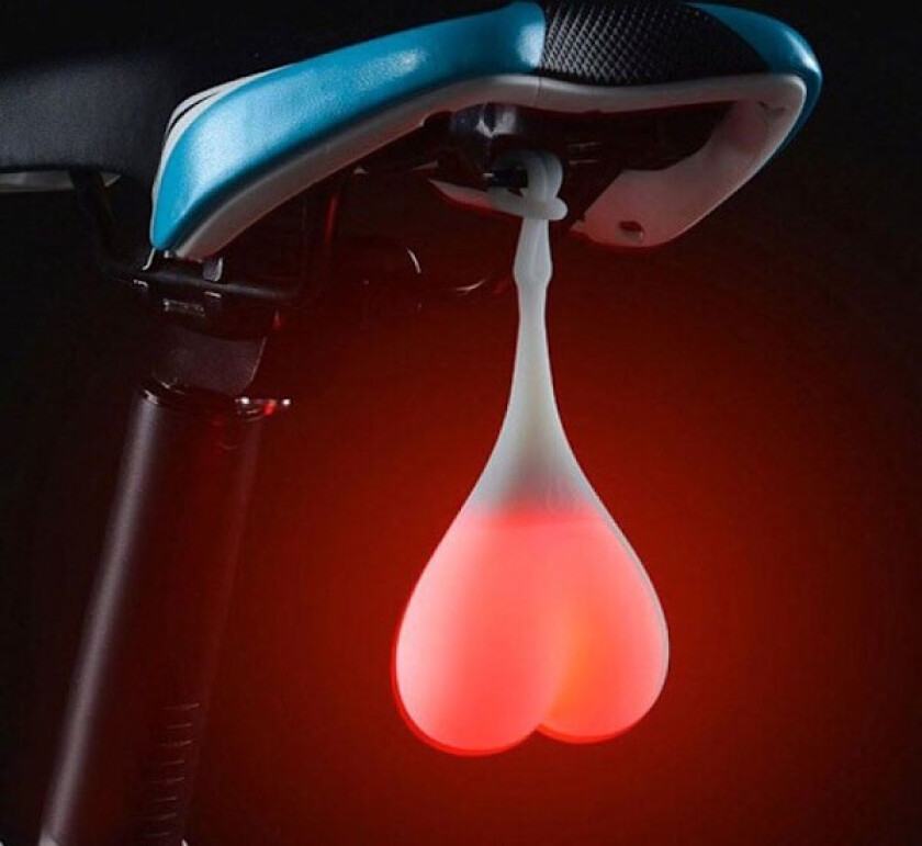 Pung Baklys / LED-lampe for sykkel - Sykkellykt Red Röd