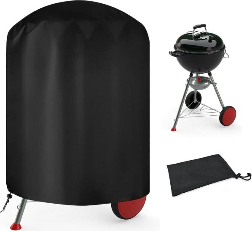 58x77cm Rund Utendørs BBQ-Trekk, BBQ Grillbeskytter, UV- og Vannbestandig