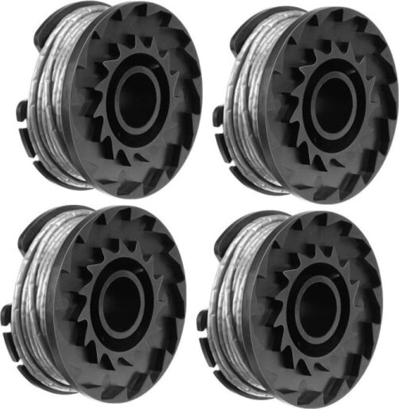 4-pakning Trimmer Spole Line for Bosch Easygrasscut 23, 26, 18, 18-230
