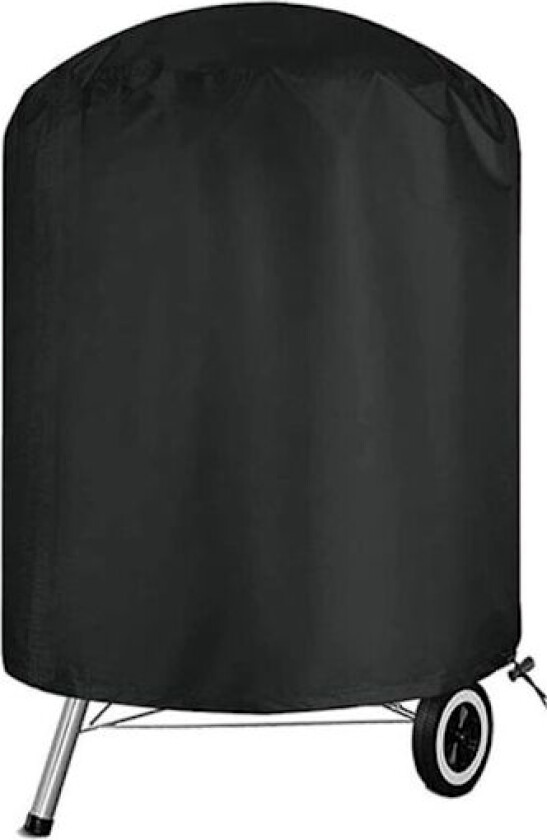 Vanntett Rund Grilltrekk Weber BBQ Trekk Oxford Stoff Anti-UV Utendørs Svart (Φ70 x 70cm)