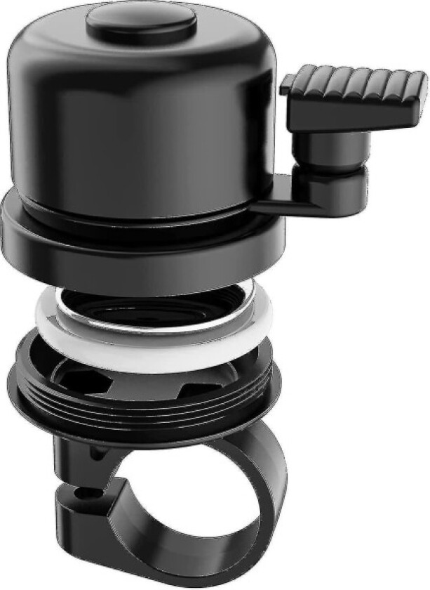 Sykkelklokke kompatibel med Apple Airtag, Airtag skjult under klokken, vanntett og signalet forstyrres ikke