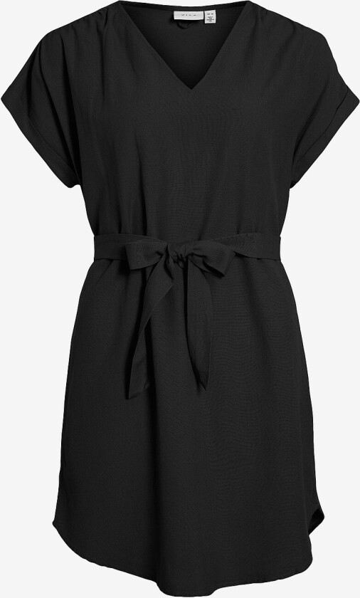 Kjole viPrisilla V-neck S/S Dress - Svart