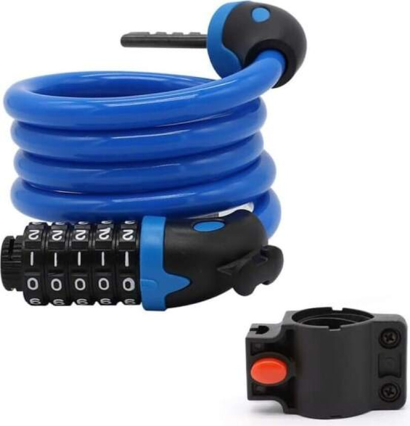 Kabel Lås Sykkellås, Sykkellås Lang 120cm x 12mm, Kabel Lås for