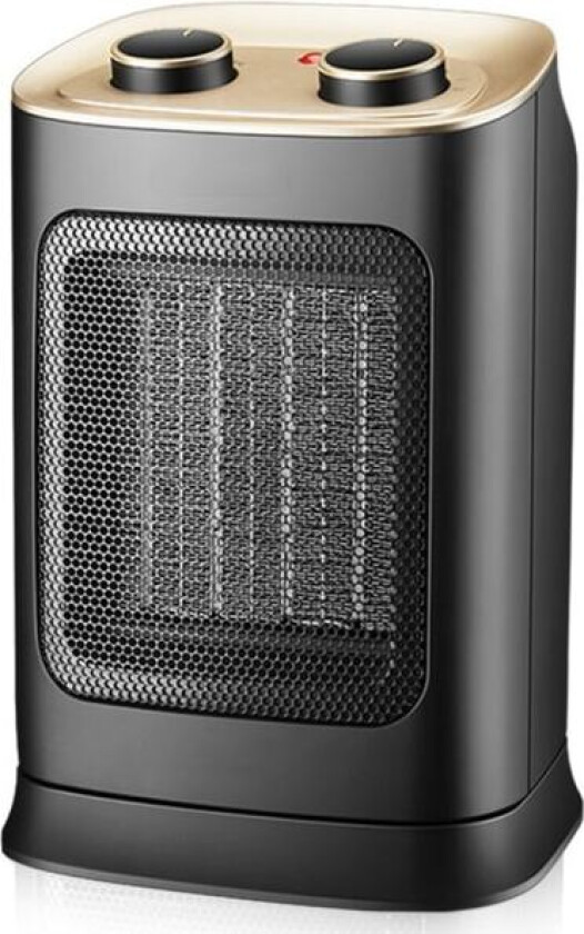 Pro Breeze 2000W Mini Keramisk Vifteovn med Automatisk Oscillasjon, To Effektnivåer, Energisparende Drift for Stue, Kontor, Terrasse - Hvit