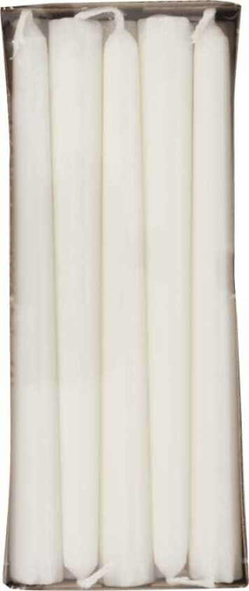 Antikklys Hvit 21cm 10stk
