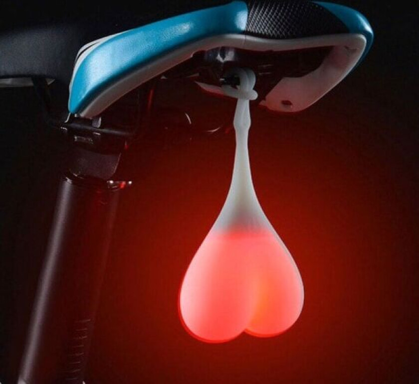 Pung Baklys / LED-lampe for sykkel - Sykkellykt Rød