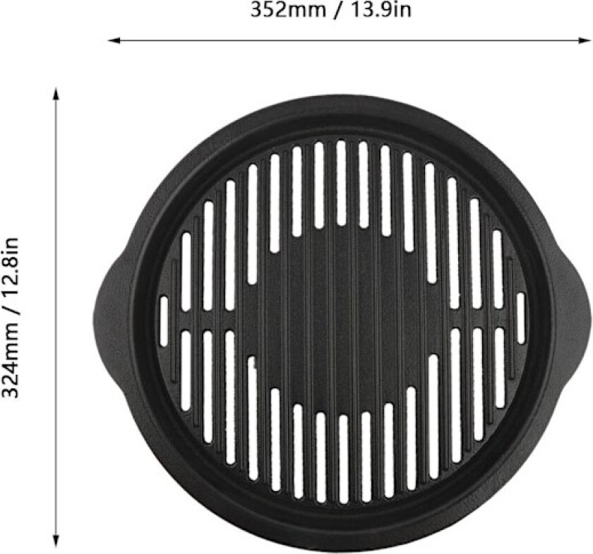 Rund BBQ Grillpan, Grillrist, Nett for Utendørs Camping Piknik