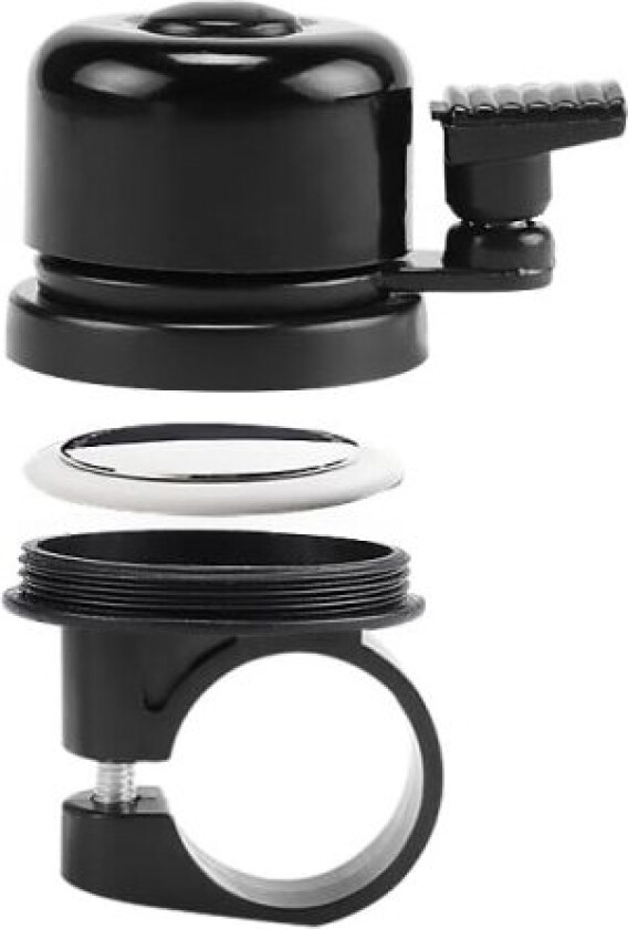 INF Sykkelklokke med Airtag-holder Svart - 22.2 mm