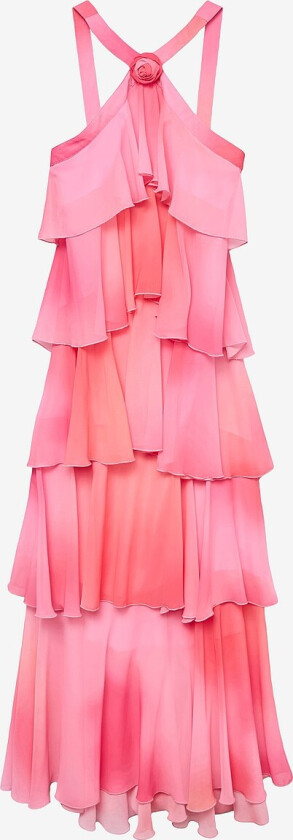 Maxikjole vmFelicia SL Ruffle Maxi Dress - Rosa