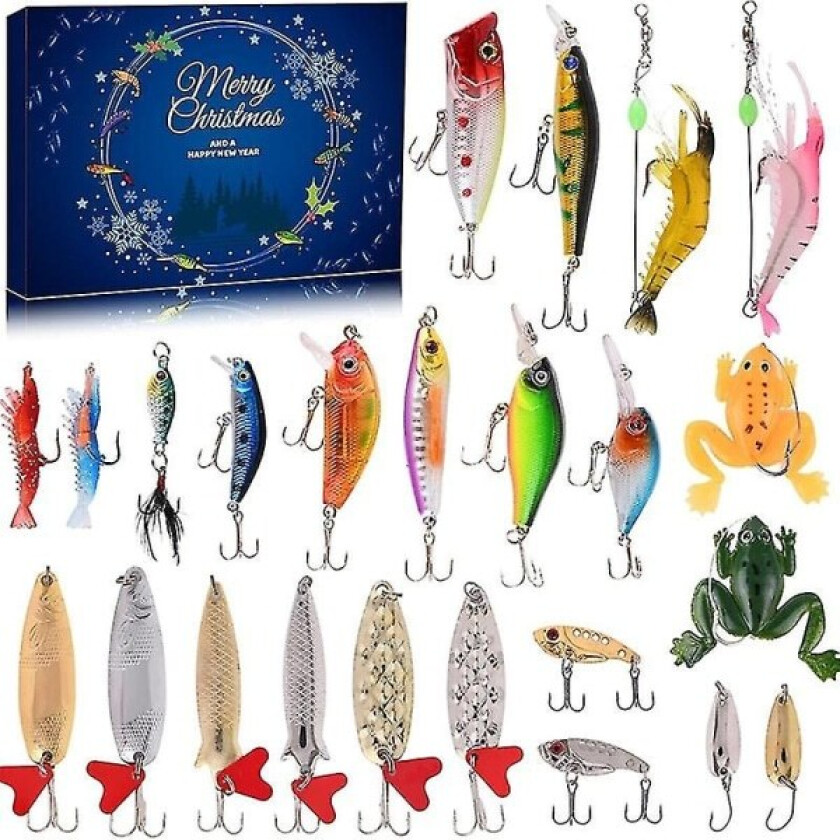 Adventskalender Fiske Jul Nedtelling, fiskeutstyr Adventskalender -ES