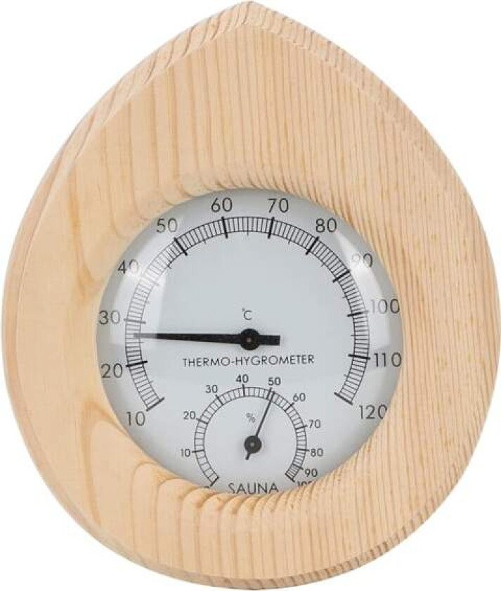 Sauna Termometer Hygrometer, Dråpeformet 2-i-1 Tre Termometer Hygrometer Termometer Hygrometer Damp Sauna Rom Tilbehør