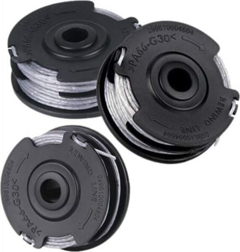 3-pakning med trådspole til Bosch Art 24 27 30 30-36 LI 18 m 1,65 mm buskrydder