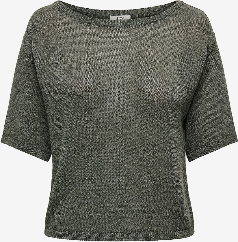Topp jdyShine Life S/S Pullover Knt - Grå