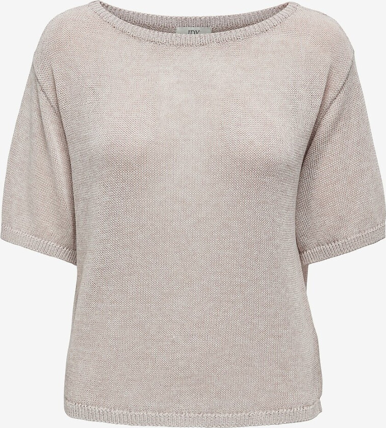 Topp jdyShine Life S/S Pullover Knt - Beige