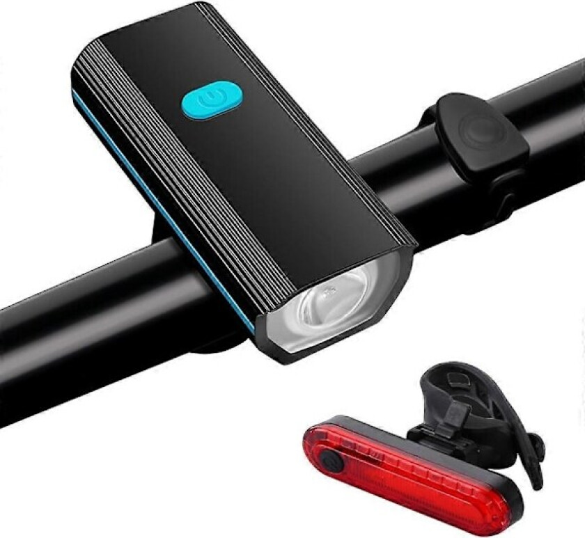 Sykkellys for nattkjøring, hodelykt, USB-ladbart BMX-lys, sykkellykt Blue