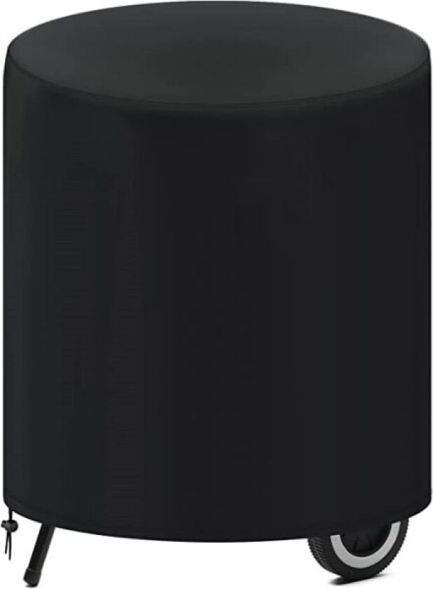 70x70cm Svart, Rund Grilltrekk, Holdbar 210D Oxford Gassgrill Presenning, Vanntett Grilltrekk Anti-Vind/UV/Vann/Støv/Regn/Snø/Sol