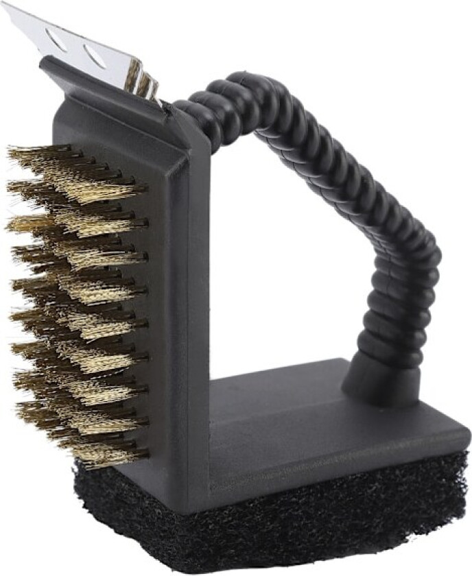 BBQ-renser Multifunksjonell 3 i 1 Slitesterk Grillbørste i rustfritt stål