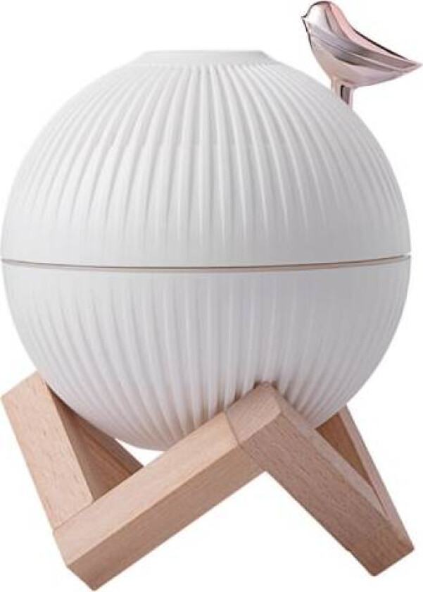 Lark Bird Light Luftfukter Nattlampe med Stativ Kaldt Damp Luftfukter Justerbar Lysstyrke USB Lading Dekorativ