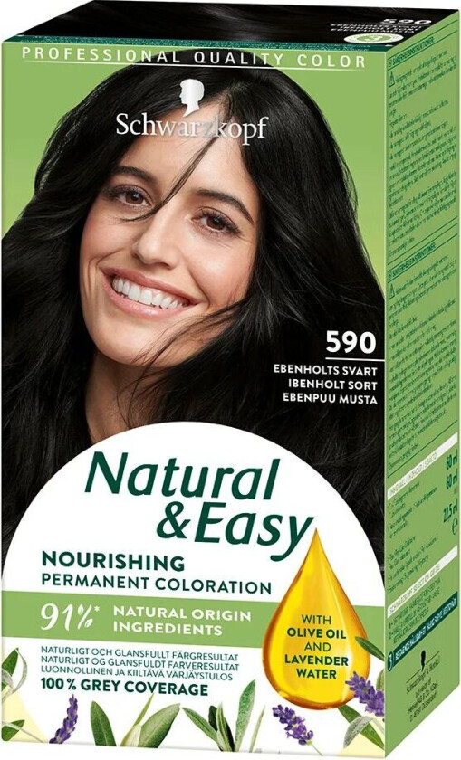 Natural & Easy 590 Ebenholt Svart