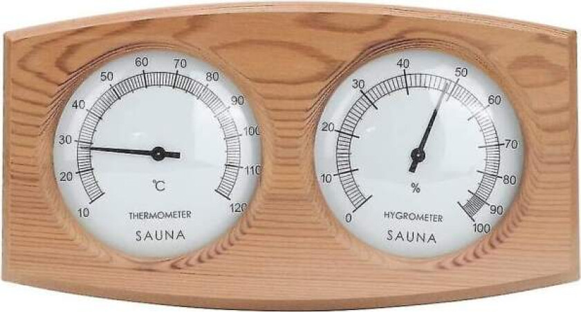 Sauna Termometer 2 i 1 Tre Termometer Hygrometer Hygrometer Dampbad Sauna Tilbehør