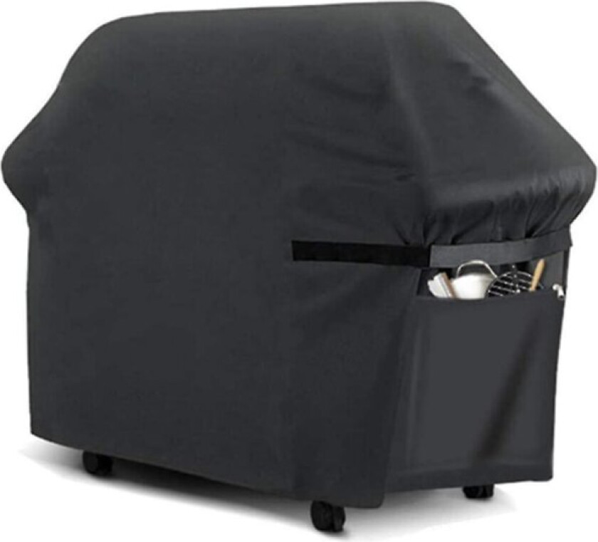 420d Oxford-stoff Grilltrekk Sølvbelagt Støvtrekk Med Oppbevaringspose 145*61*117cm