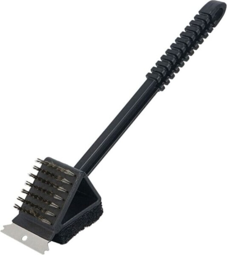 Grillbørste i rustfritt stål - Enkelt rengjøringsverktøy - Universell 3 i 1