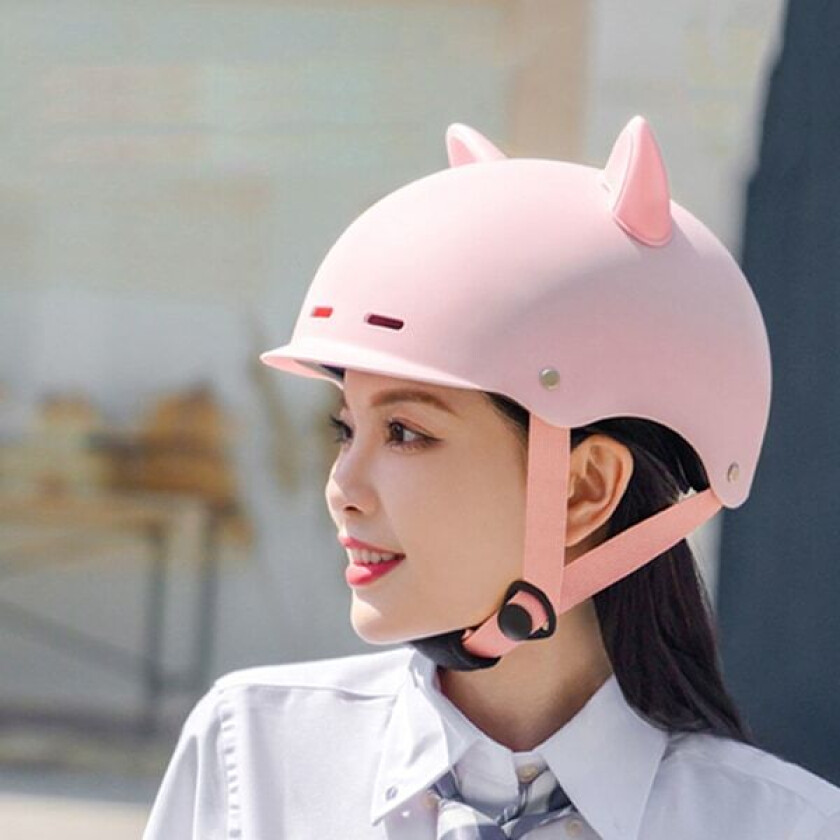 Elektrisk sykkelhjelm 4 sesonger Universal Pustende Ergonomisk Sommer Sykling Sikkerhetshjelm for Menn Kvinner Rosa