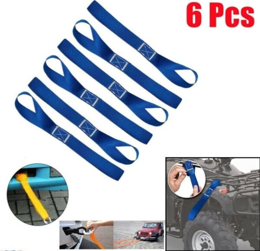 6 stk Motorsykkel Bagasje Stropp Sykkel Vogn Cargo Stropp Nylon