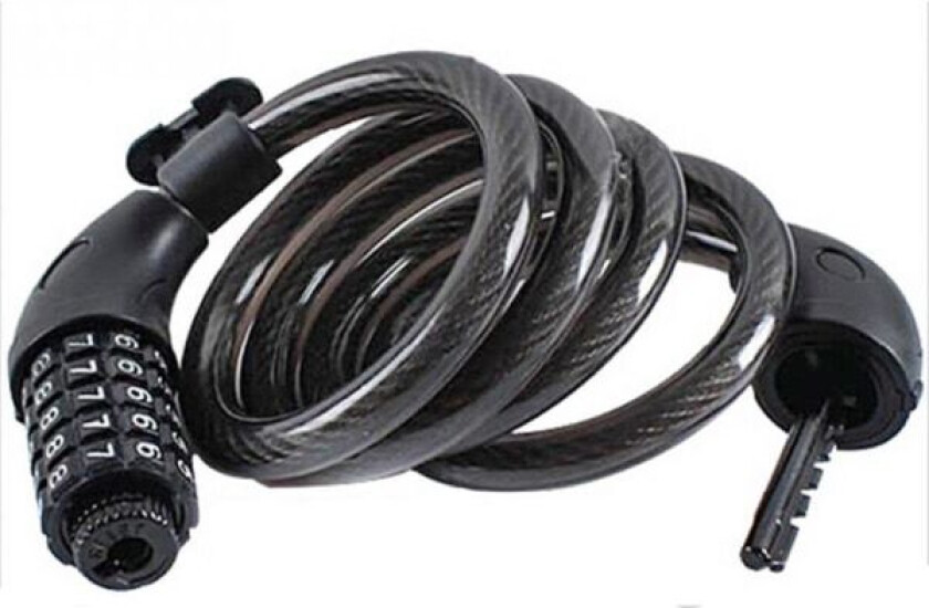 Sykkellås, Anti-tyveri sykkellås 5-sifret smart kode justerbar Bic