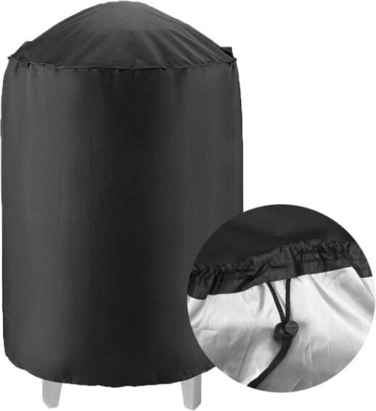 190T Trekk for Premium Kullgrill, Kullgrill, Sterk Vanntett Vanntett Trekk, Bleking og UV-Bestandig Svart 24*28,5 Tommer