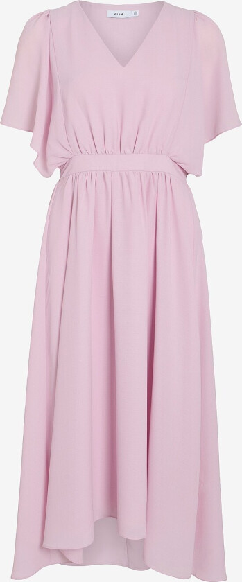 Kjole viMirage 2/4 V-neck Ankle Dress - Rosa
