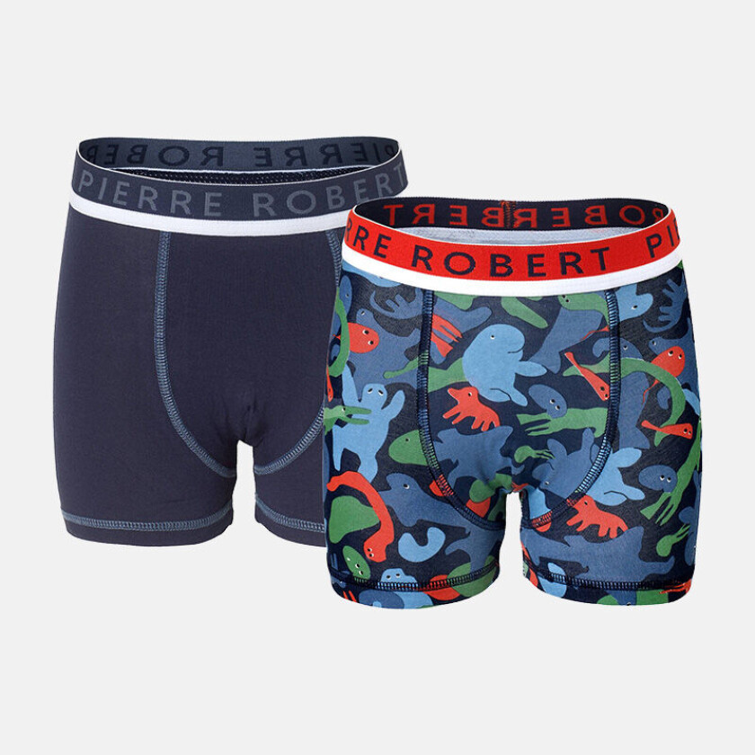 Cotton Boxer Kids Boy Orange/Navy 98-104