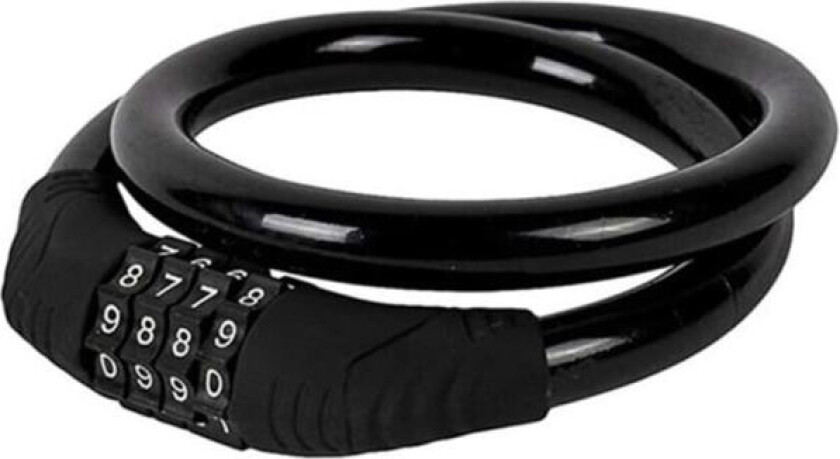Sykkellås, justerbar sykkellås 4-sifret smartkode 60cm x 11mm kabel