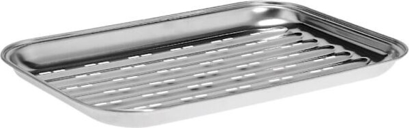 Grillrist, grillpanne, rustfritt stål, ca 35 x 25,5 cm