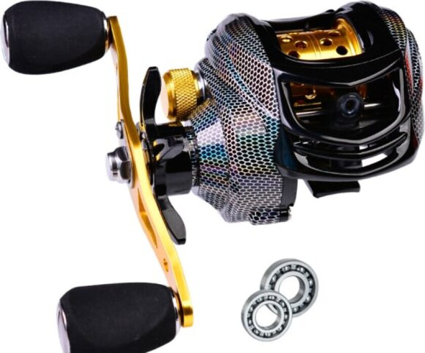 10KG Maks Drag Baitcasting Rulle 3+1 Kullager 7.2:1 Høy