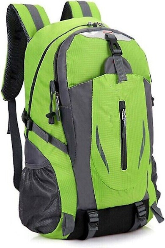 40L Stor Vanntett Ryggsekk Camping Vandring Turer Utendørs Reise Ryggsekk Green