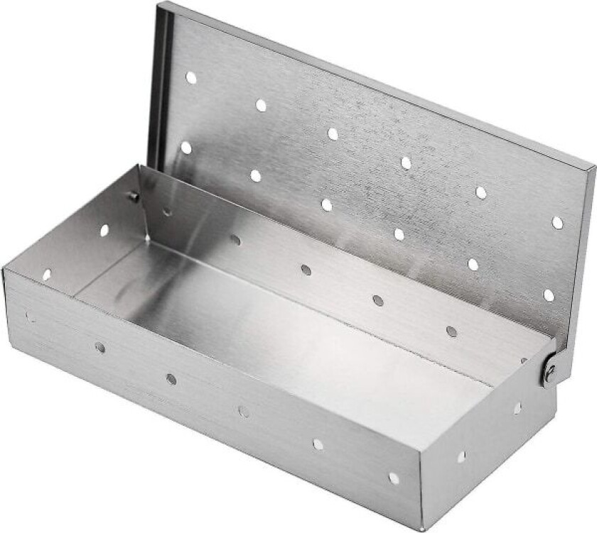 Røykeboks i rustfritt stål for grill, 22,2 x 9,6 x 4,5 cm