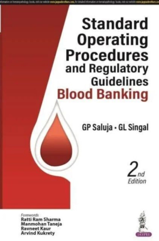 Standard Operating Procedures and Regulatory Guidelines av GP Saluja, GP Singal