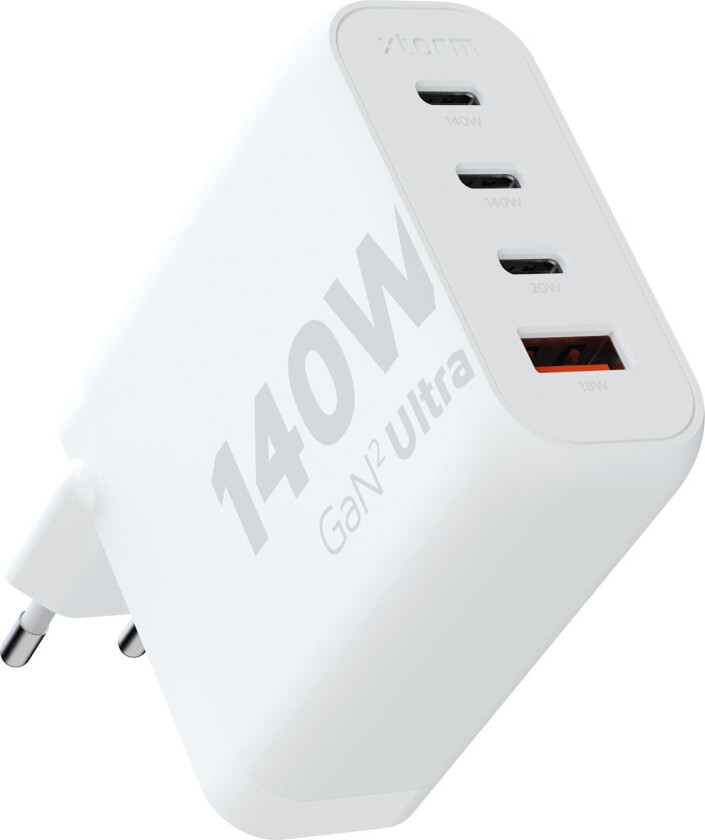 - 140W GaN2 Ultra Home Charger 3xUSB-C/USB-A White