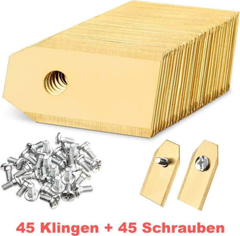 45 stk Titan Reserveknivblader for Husqvarna Automower Gardena Robotgressklippere