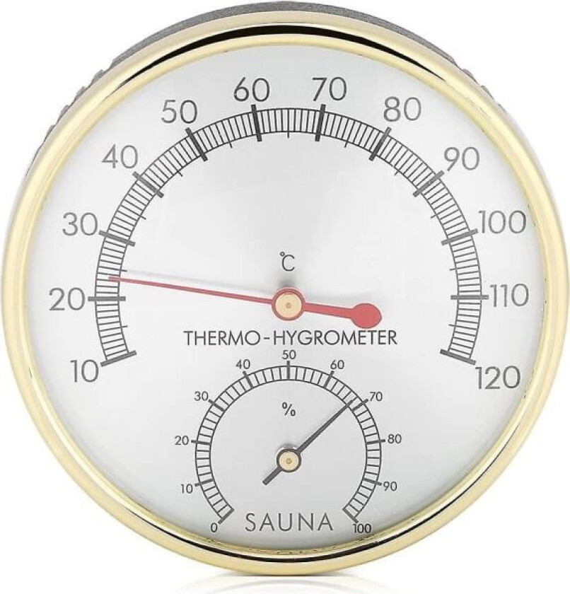 2 i 1 Hygrotermograf Termometer for Sauna, Sauna Tilbehør for Hjem, Kontorer, Verksteder, Skoler, Markeder, Varehus