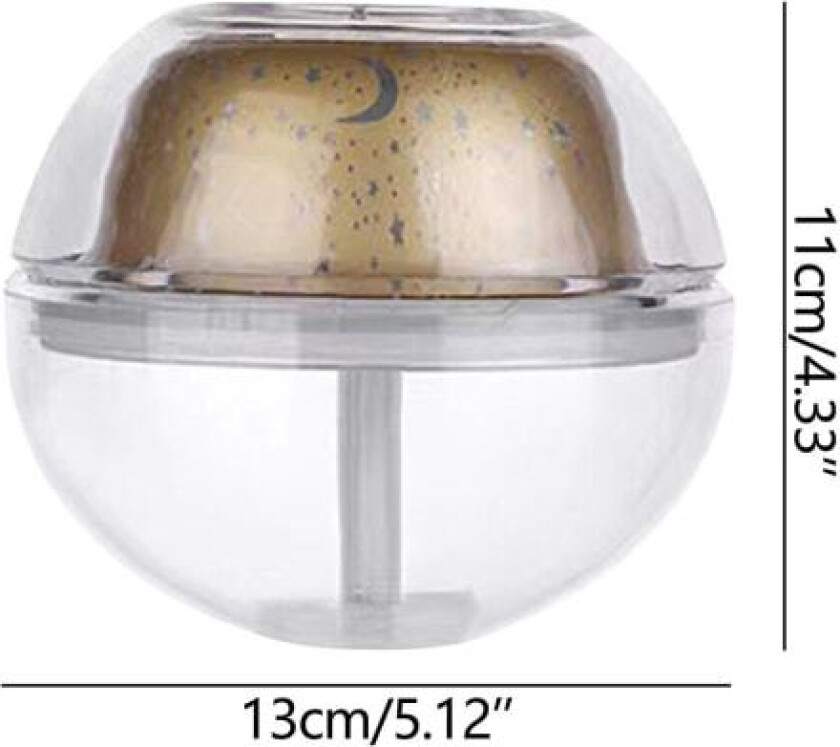 Krystallstjernehimmel-projektor Luftfukter Romantisk Fargerik Atmosfære Nattlampe