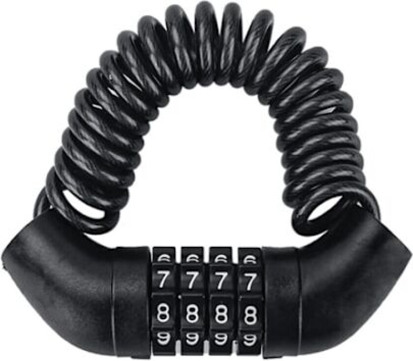Sykkellås, sykkellås, sykkellås med passord, bærbar stålkjedelås (PL-M4 (4-sifret hjelmlås))