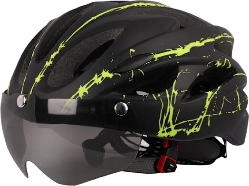 Justerbar lett sykkelhjelm for sikkerhet og komfort black green