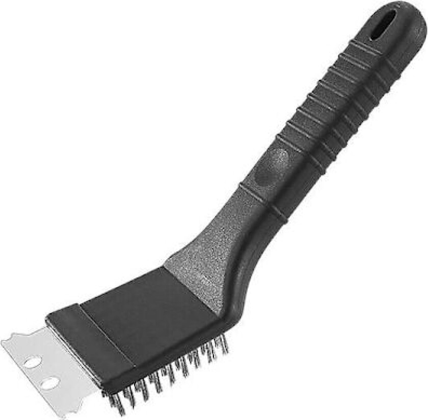 Kort grillbørste-renser med raclette svart 21,5 x 7 x 4 cm