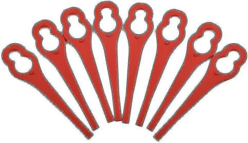 Reservedeler til Parkside Prta 20-lia1 Lidl Ian 3 46 91099406 Gresstrimmer Røde Plasttrimmeblader - 40 Stykker