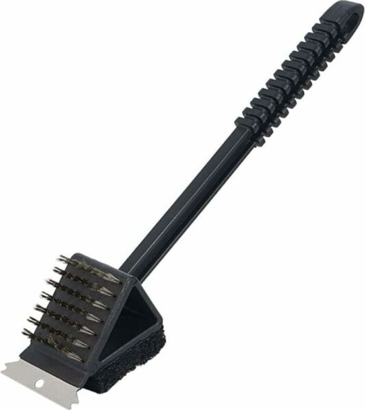 3 i 1 grillbørste, rengjøringsbørste og rustfritt stål bust